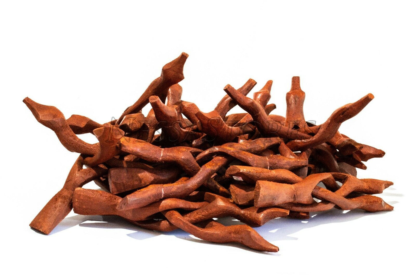 Carved Tripod Wood Stand Holder 8" (27 pcs) #JC-047