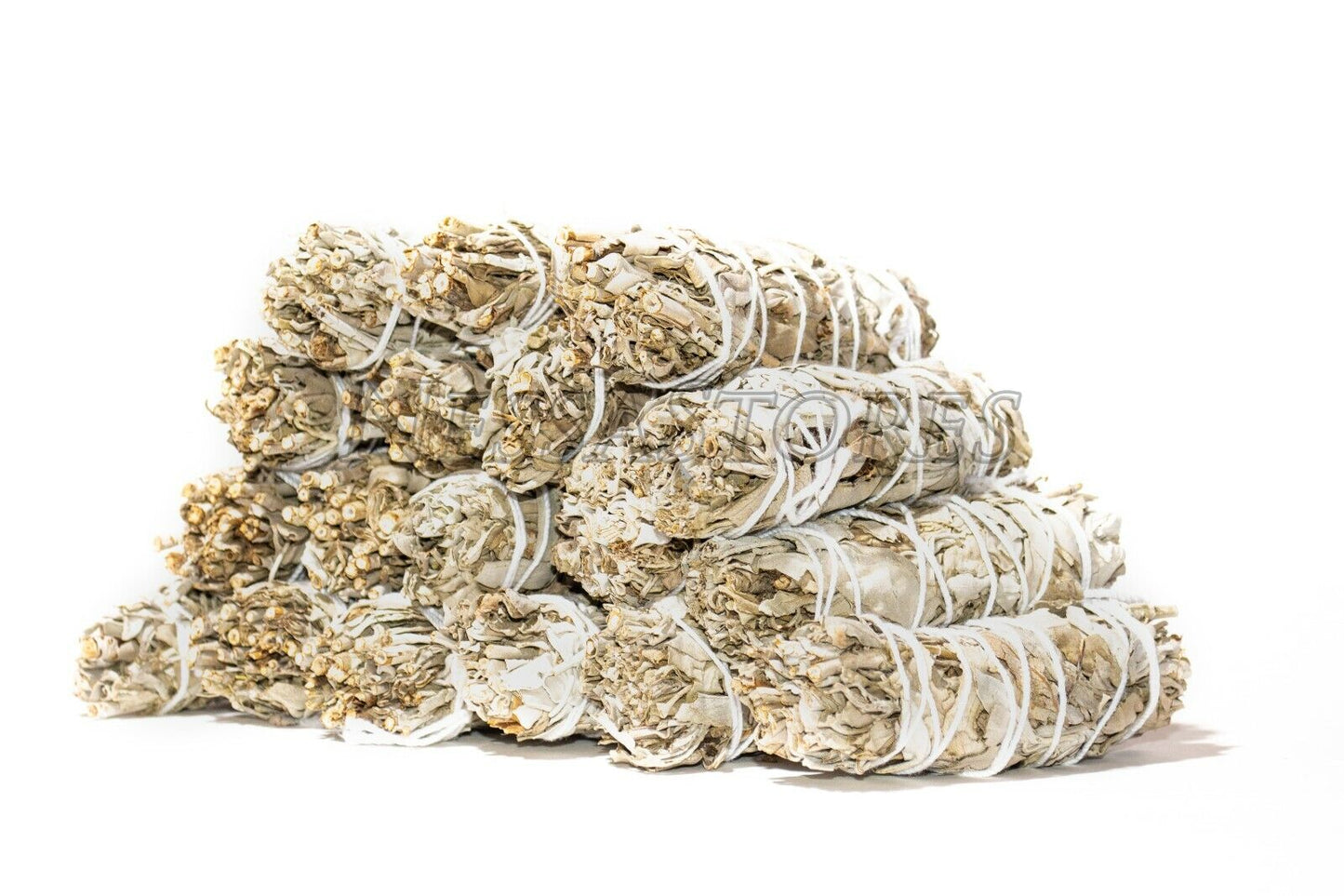 NessaStores White Sage Smudge Incense 4" Bundle (16 pcs) #JC-006