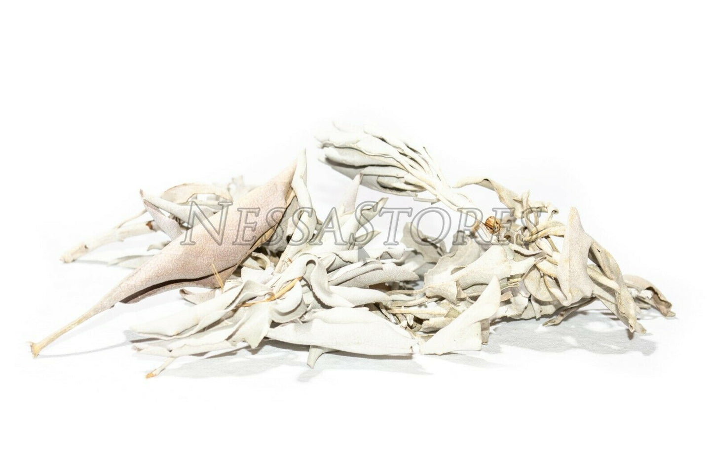 NessaStores California White Sage Smudge Loose Cluster Incense Bulk (1/4 lb) #JC-001
