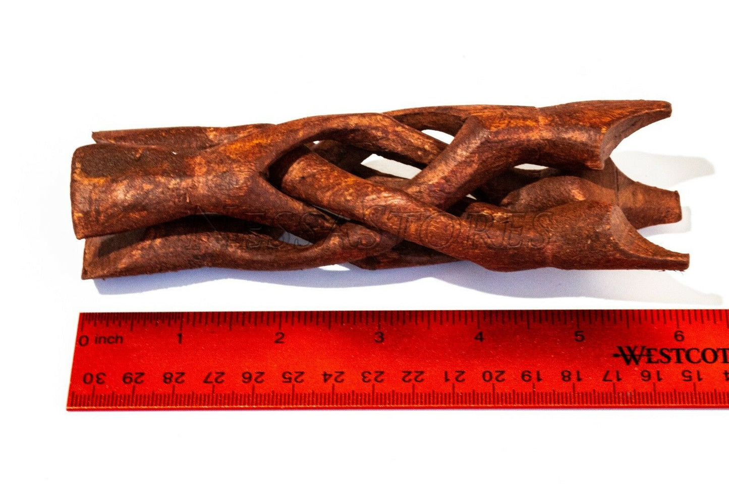 Carved Tripod Wood Stand Holder 6" ( 24 pcs ) #JC-46