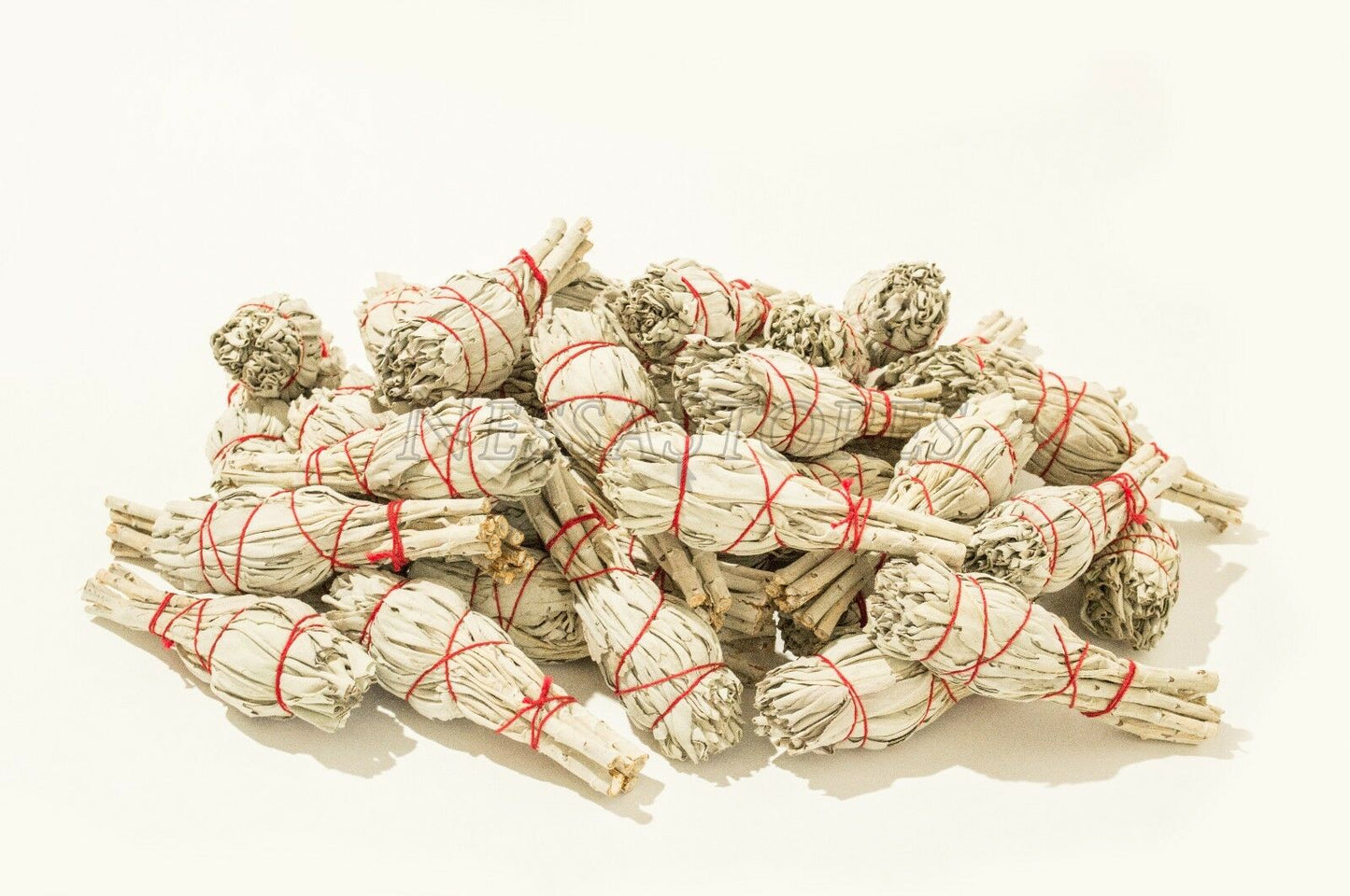 NessaStores California Mini White Sage Smudge Incense 3"-4" Bundle (40 pcs) #JC-005