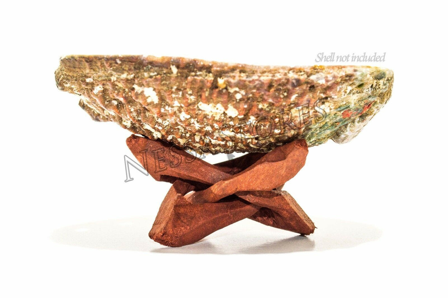 Carved Tripod Wood Stand Holder 2" ( 3 pcs ) #JC-44