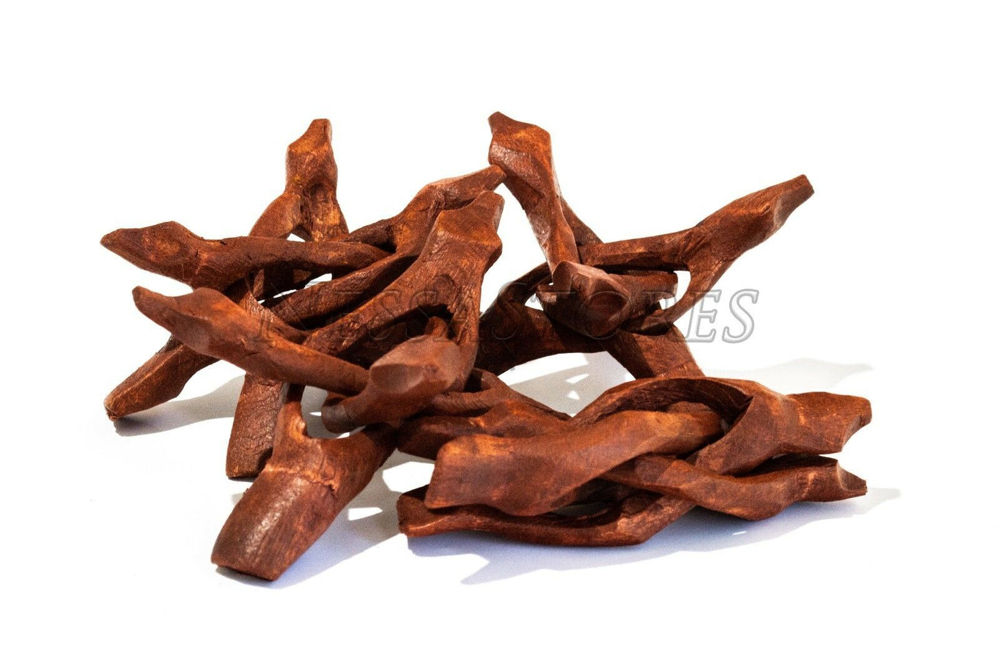 Carved Tripod Wood Stand Holder 4" ( 4 pcs ) #JC-45