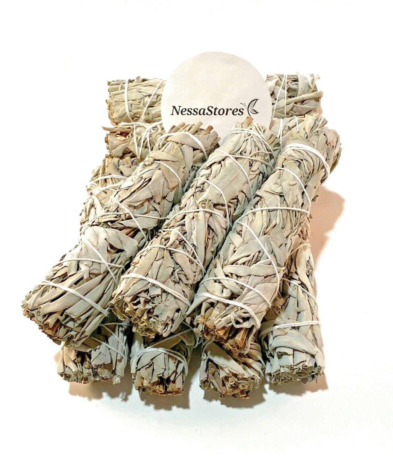 NessaStores White Sage Smudge Stick Incense 6" Bundle (1 pc) #JC-162