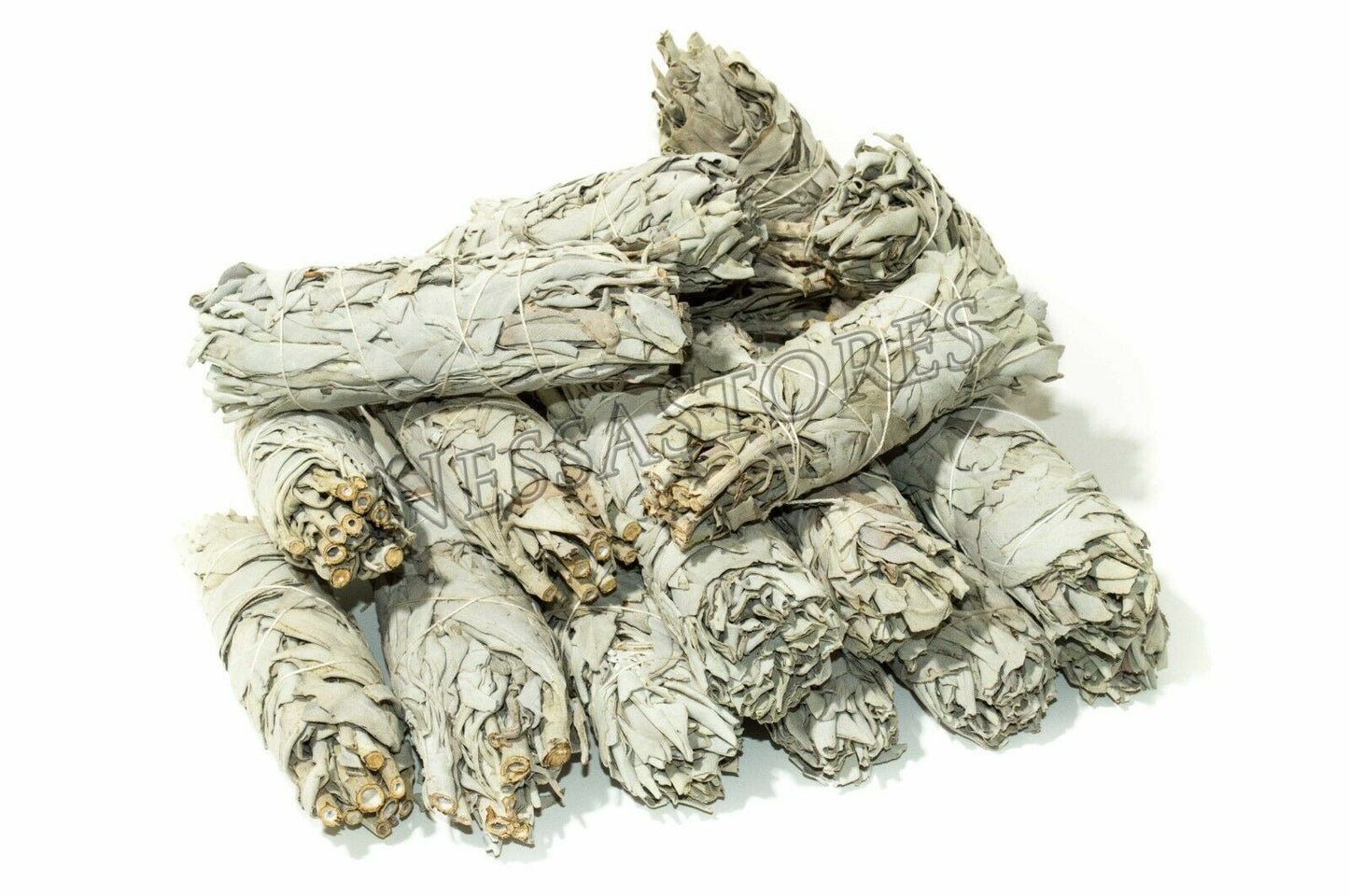 NessaStores California White Sage Smudge Incense 5"-6" Bundle (18 pcs) #JC-008