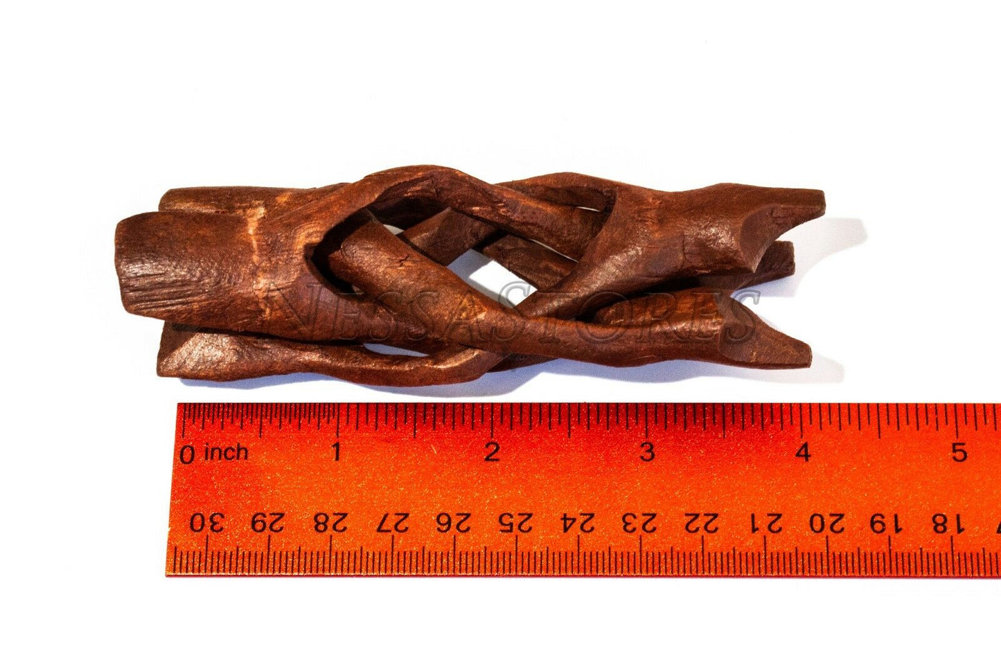 Carved Tripod Wood Stand Holder 4" ( 100 pcs ) #JC-45