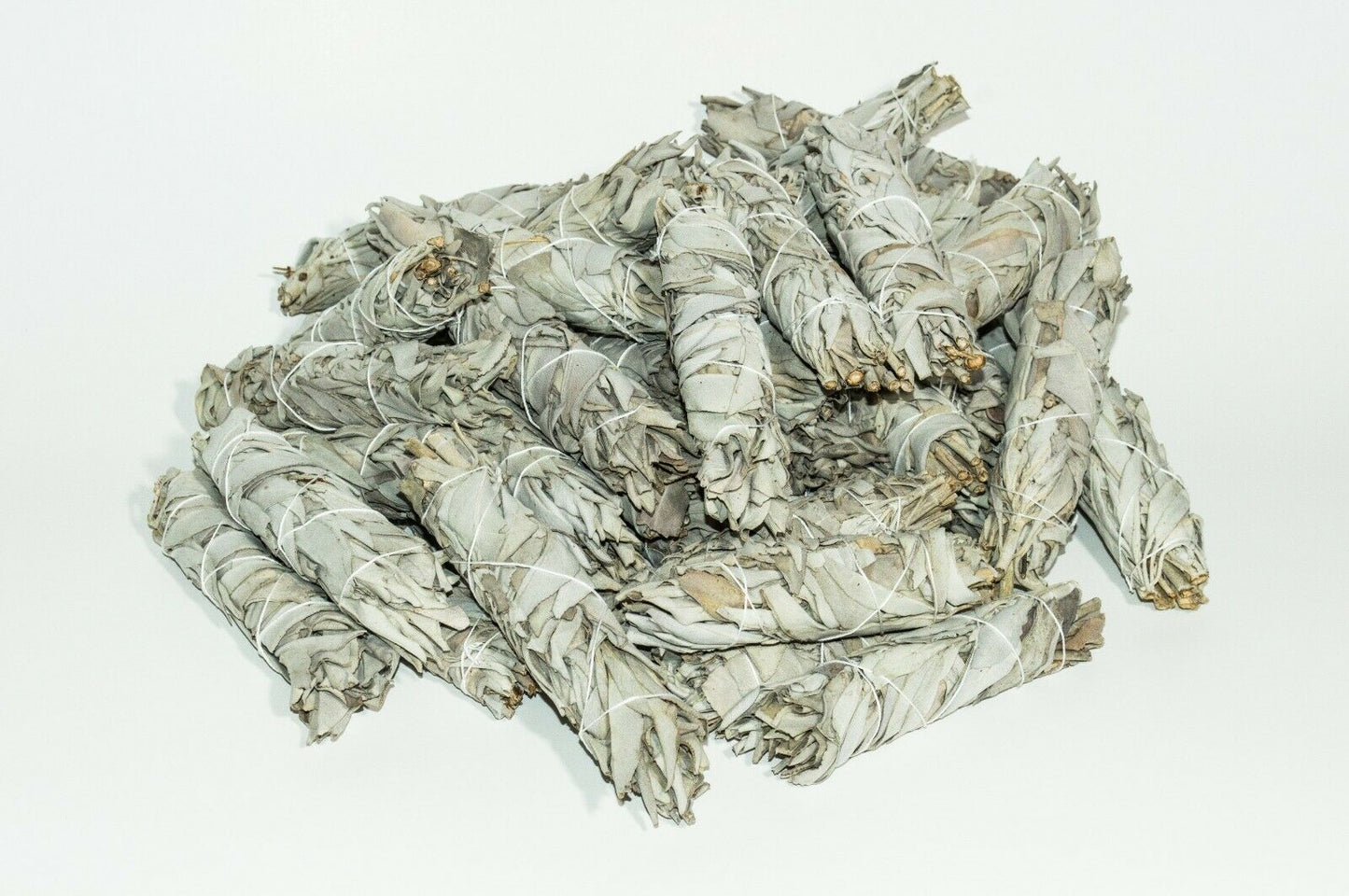 50 Premium 4"-5" Hand-Harvested White Sage Bundles for Smudging, Purification & Meditation - Fresh Earthy Scent for Stress Relief & Cleansing House | White Sage Incense Sticks JC-007