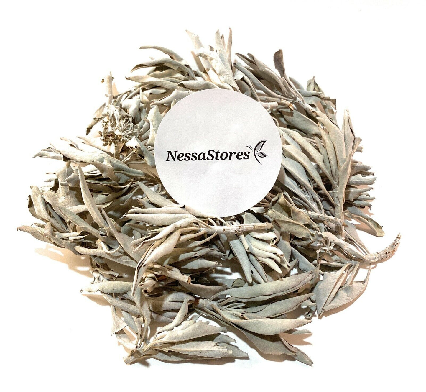 NessaStores California White Sage Smudge Loose Cluster Incense Bulk (2 oz) #JC-1