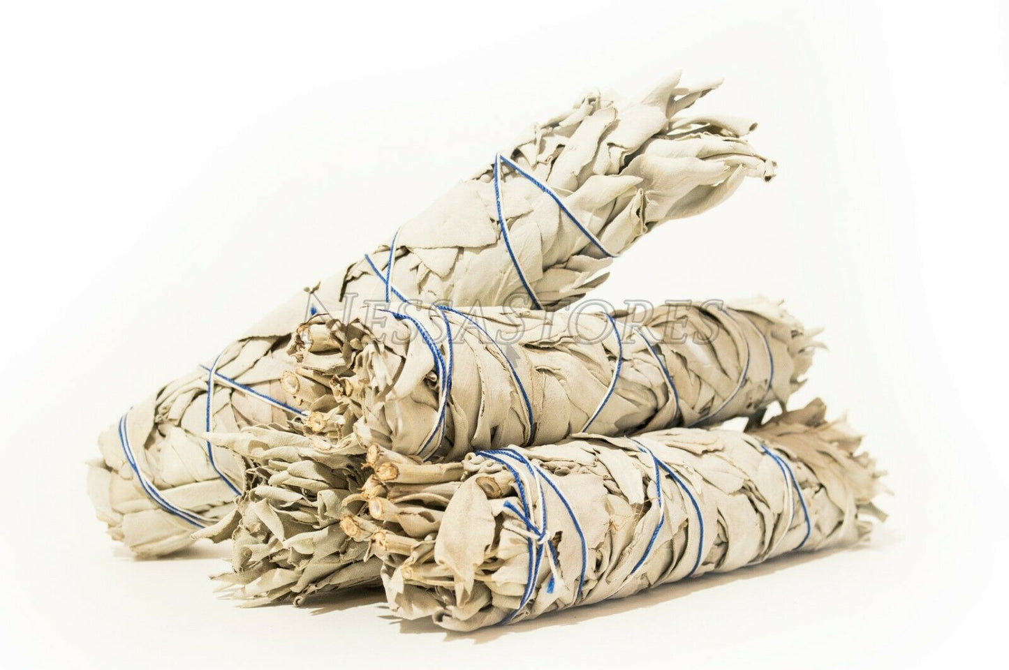 NessaStores California White Sage Smudge Incense 7"-8" Bundle (4 pcs) #JC-009