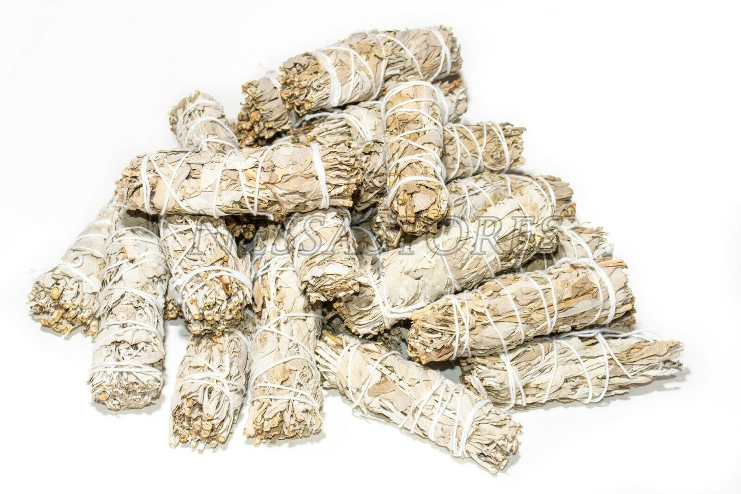 NessaStores White Sage Smudge Incense 4" Bundle (30 pcs) #JC-006