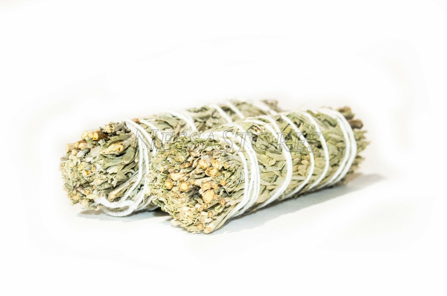 NessaStores- Blue Sage Smudge Incense 4" Bundle (2 pcs) #JC-073