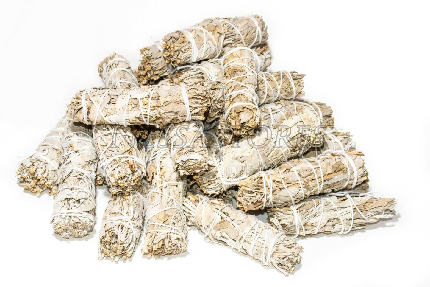 NessaStores White Sage Smudge Incense 4" Bundle (63 pcs) #JC-006