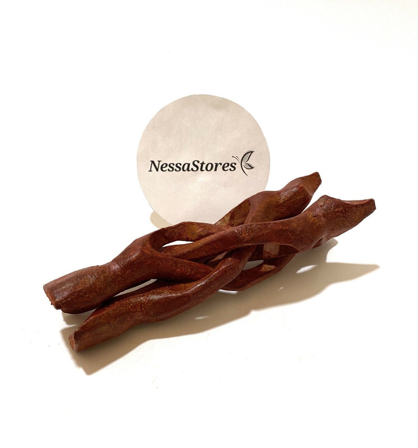 NessaStores- Carved Tripod Wood Stand Holder 6" (12 pcs) #JC-046