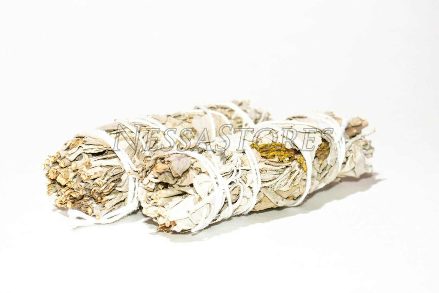 NessaStores White Sage Smudge Incense 4" Bundle (2 pcs) #JC-006