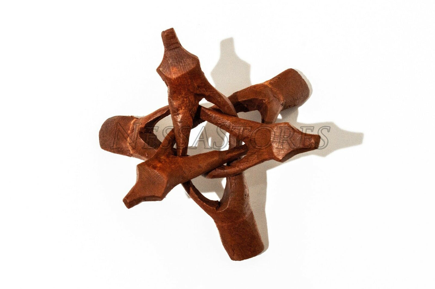 Carved Tripod Wood Stand Holder 4" ( 100 pcs ) #JC-45