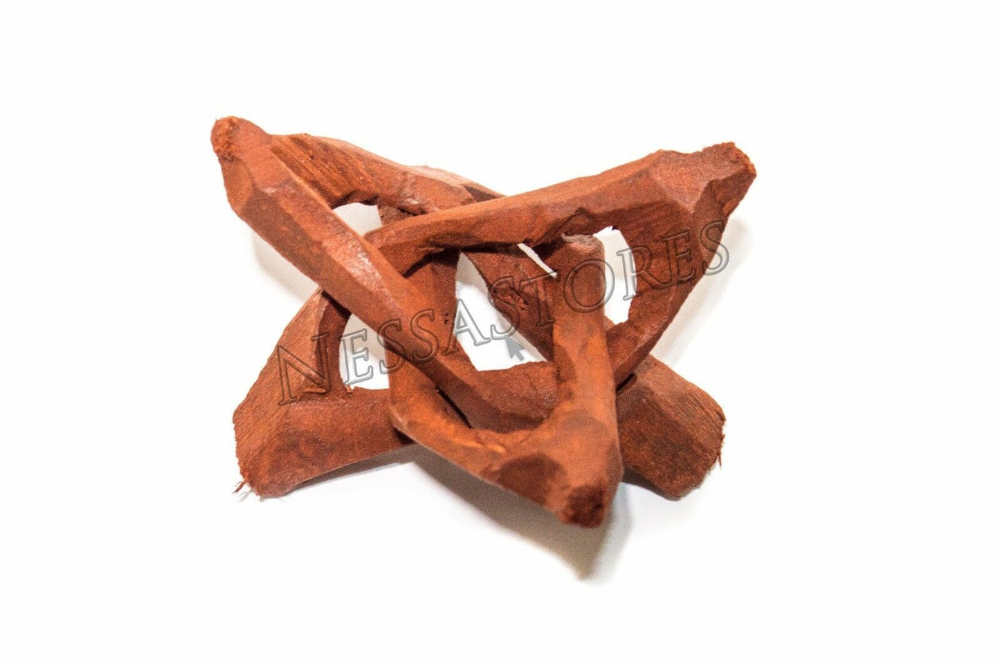 Carved Tripod Wood Stand Holder 2" ( 3 pcs ) #JC-44