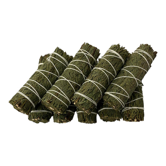 NessaStores Cedar Smudge Stick Incense 4" Bundle (10 pcs) #JC-115