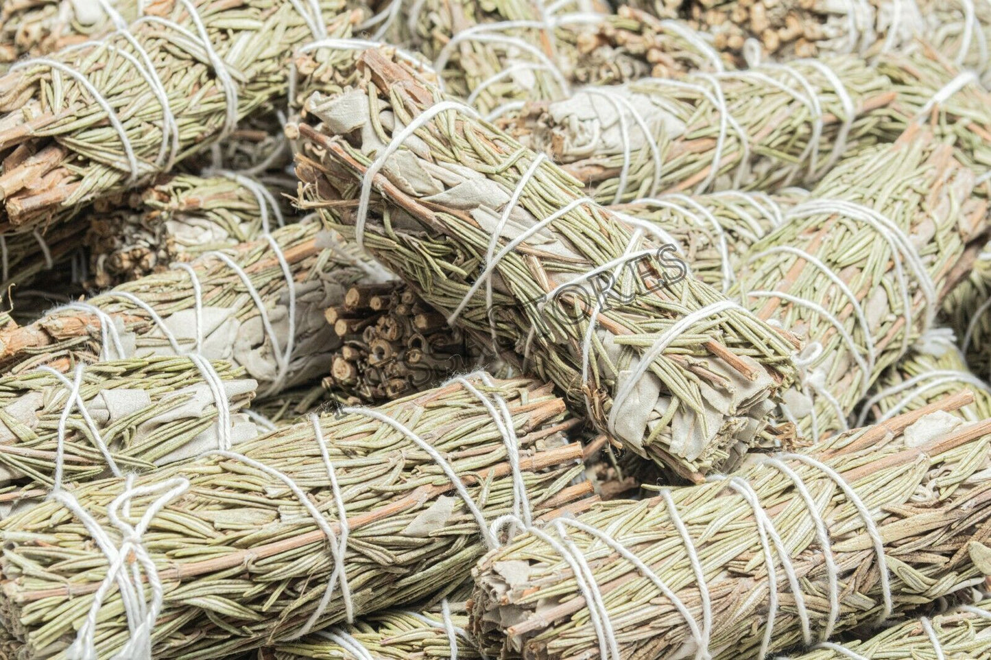 NessaStores CA White Sage + Rosemary Smudge Stick 4" Bundle (24 pcs) #JC-158