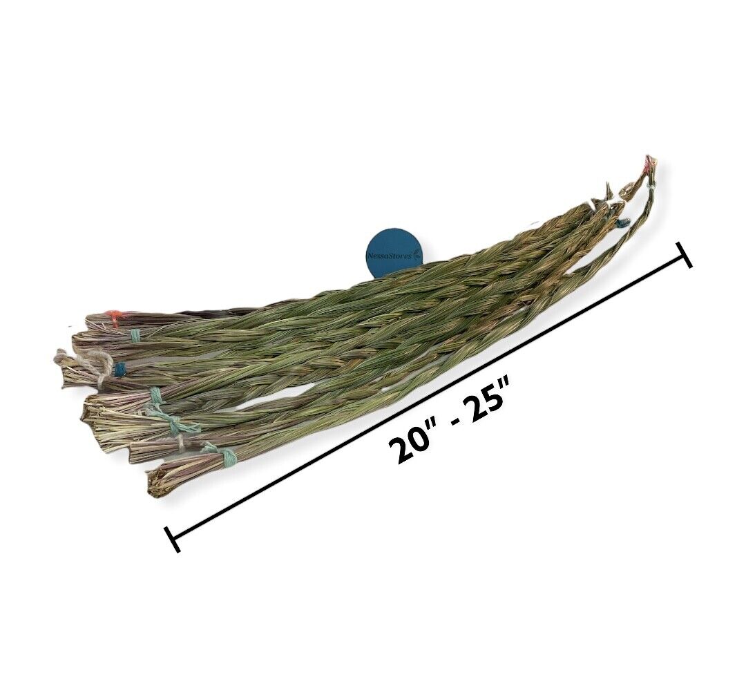 Sweetgrass Incense Smudge Braid 20"-25" #JC-153 (30 pcs)