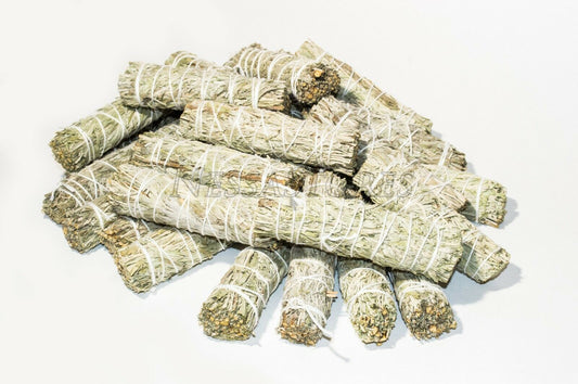 NessaStores Blue Sage Smudge Incense 4"-5" Bundle (100 pcs) #JC-073