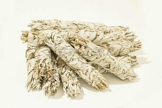 NessaStores California White Sage Smudge Incense 8"-9" Bundle (24 pcs ) #JC-010