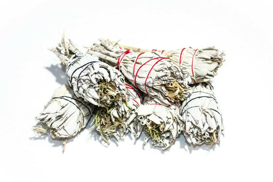 White Sage + Rosemary Smudge Incense 3"-4" Bundle (7 pcs) #JC-111