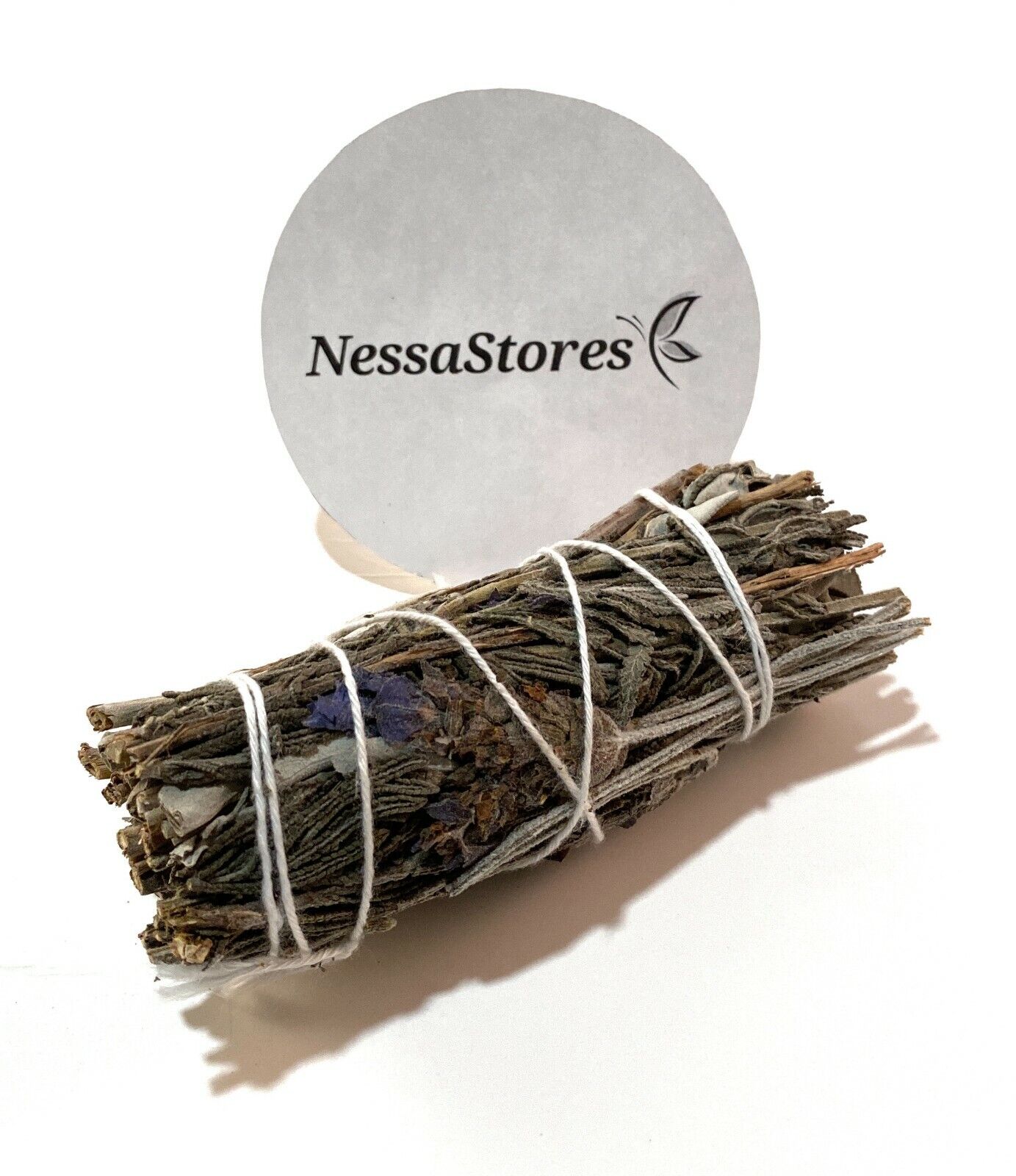 NessaStores Lavender + White Sage Smudge Incense 4" Bundle (18 pcs) #JC-165