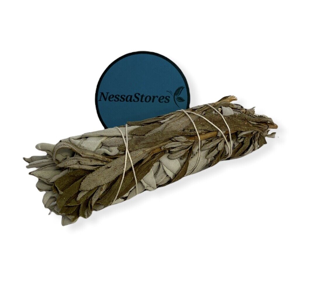 NessaStores White Sage + Black Sage Smudge Incense 4"-5" Bundle (78 pcs) #JC-214