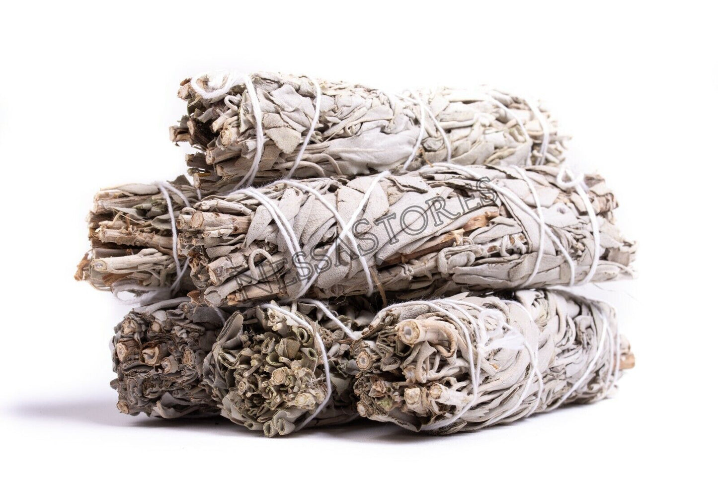 NessaStores White Sage Smudge Incense 5" Bundle (6 pcs) #JC-137