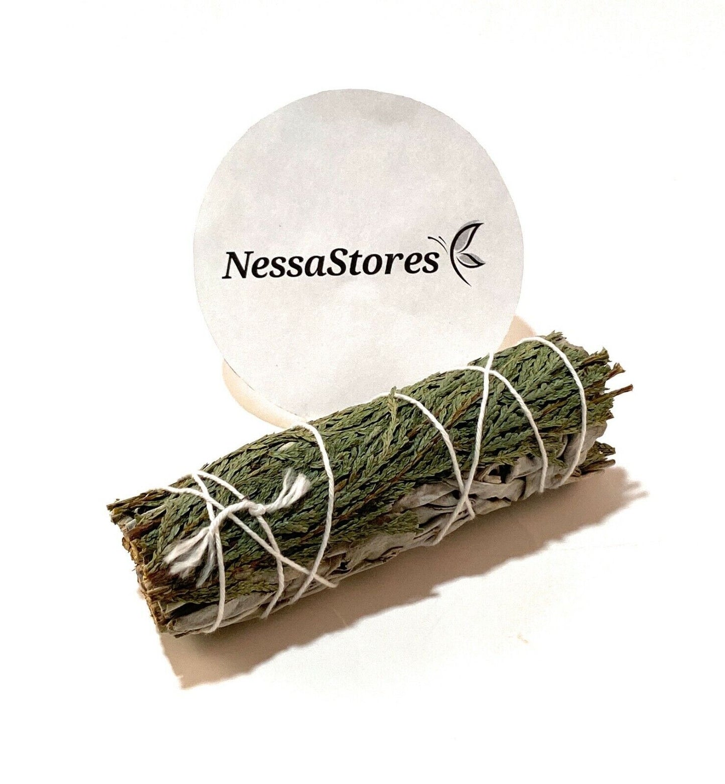 NessaStores CA White Sage + Cedar Smudge Incense 4" Bundle (100 pcs) #JC-166