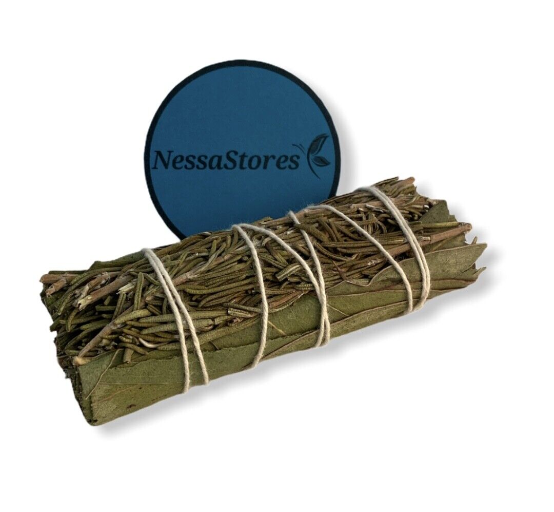 NESSASTORES - Rosemary + Eucalyptus Smudge Incense 4" Bundle #JC-201 (100 pcs)