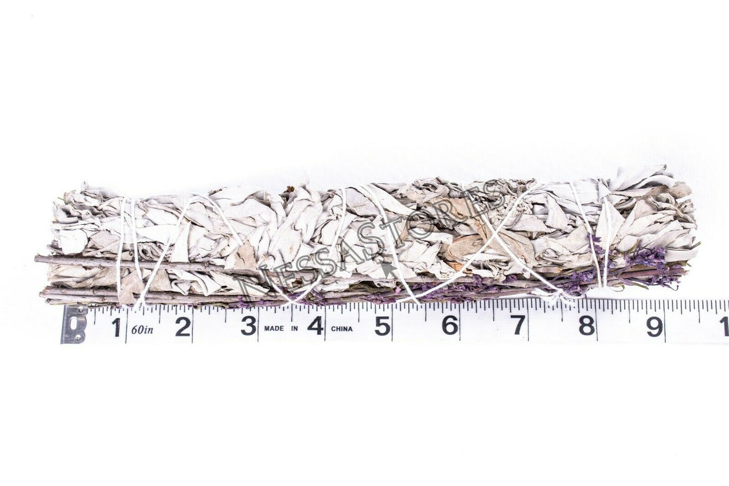 NessaStores White Sage + Lavender Smudge Incense 9" Bundle (3 pcs) #JC-148