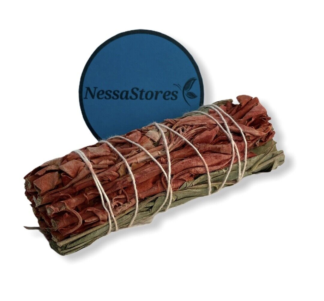 NessaStores White Sage + Dragon's Blood + Eucalyptus 4" Bundle #JC-187 (1 pc)