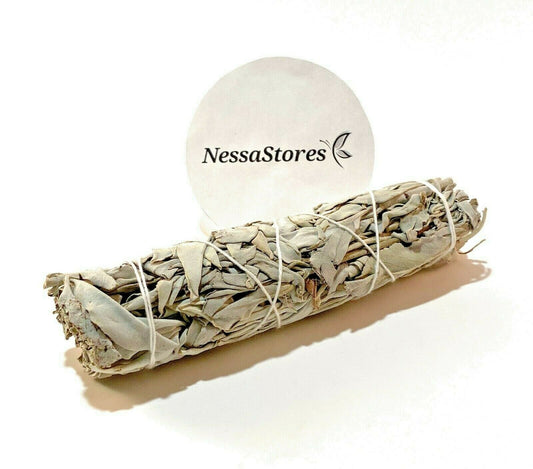 NessaStores White Sage Smudge Stick Incense 6" Bundle (1 pc) #JC-162