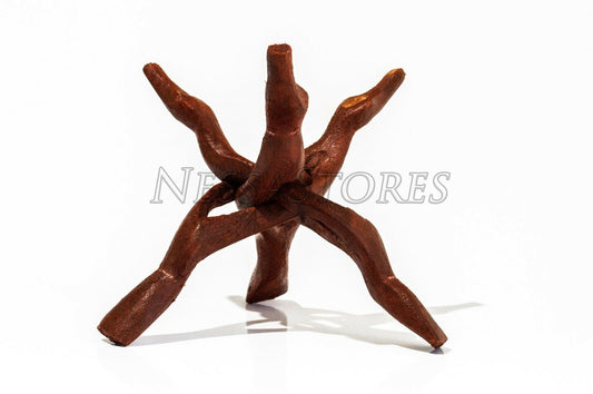 Carved Tripod Wood Stand Holder 8"  ( 1 pc ) #JC-47