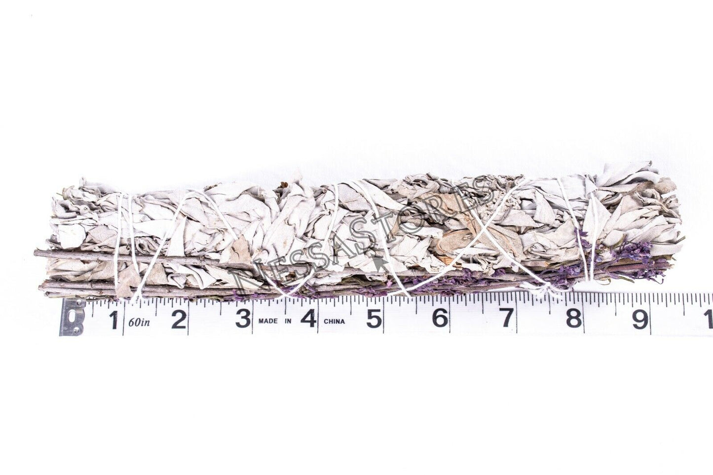 NessaStores White Sage + Lavender Smudge Incense 9" Bundle (3 pcs) #JC-148