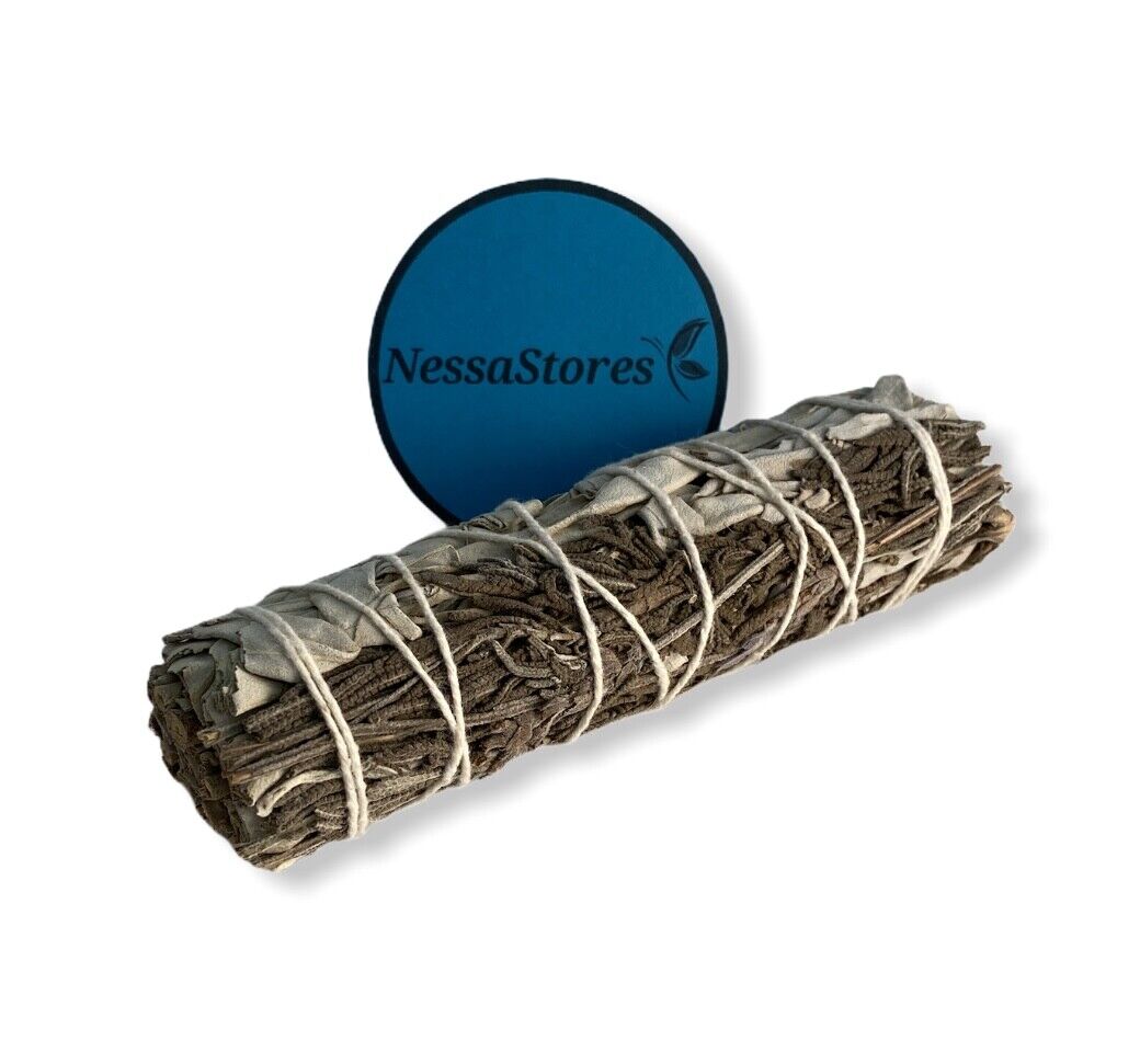 NessaStores White Sage + Lavender Smudge Incense 5" Bundle (3 pcs) #JC-182