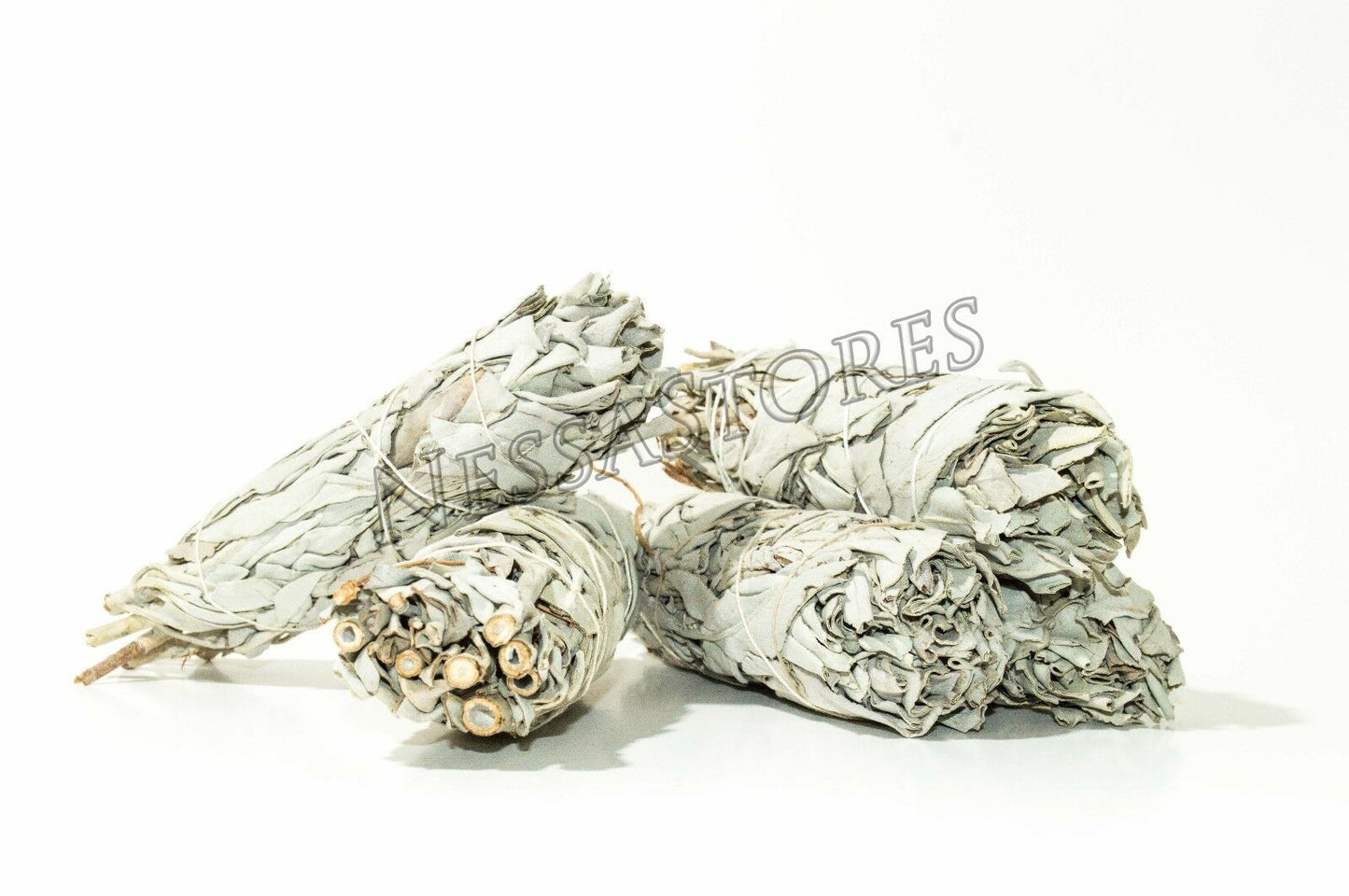 NessaStores California White Sage Smudge Incense 5"-6" Bundle (5 pcs) #JC-008